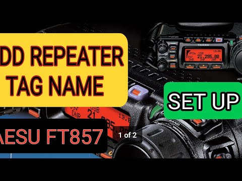 YAESU FT-857 ADD REPEATER SAVE TO MEMORY