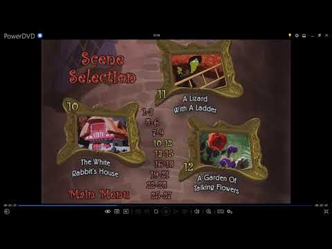 Alice In Wonderland:Masterpiece Edition (Disc 1) 2004 DVD Menu Walkthrough