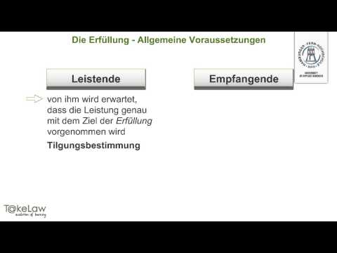 WPR2 (Schuldrecht AT) - 13/369 - Die Erfüllung - Allgemeine Voraussetzungen