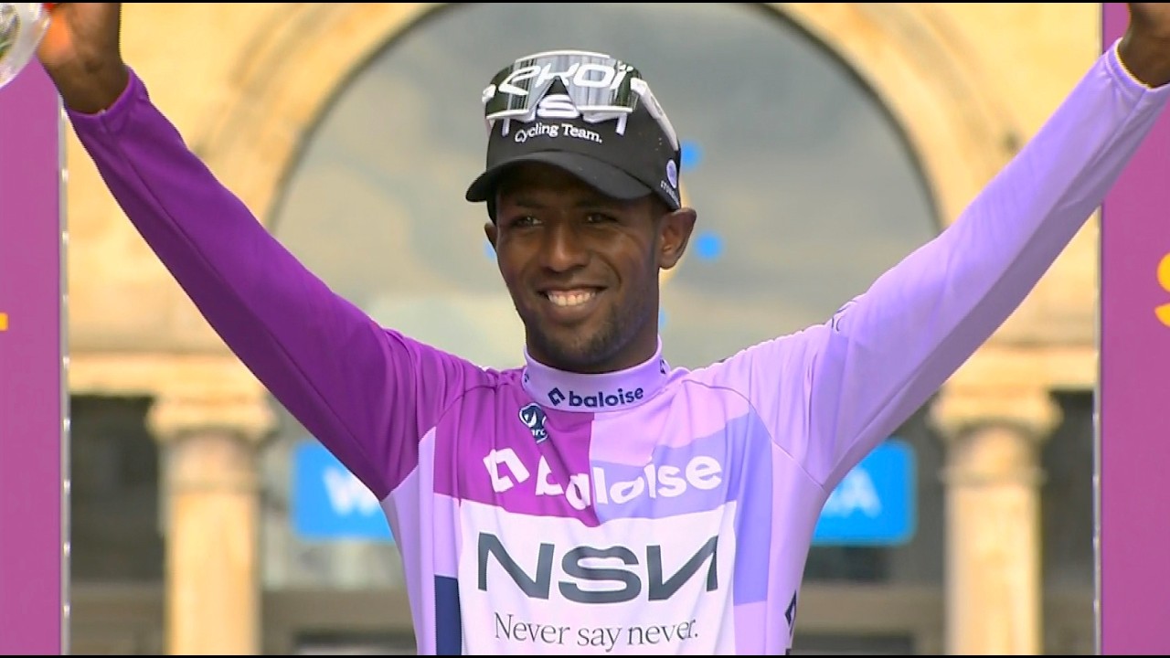Baloise Belgium Tour - Biniam Girmay post-race interview after winning 1st stage