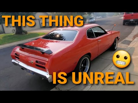 RIDING IN A 6.4 HEMI DUSTER FOR THE FIRST TIME! - UNREAL FAST