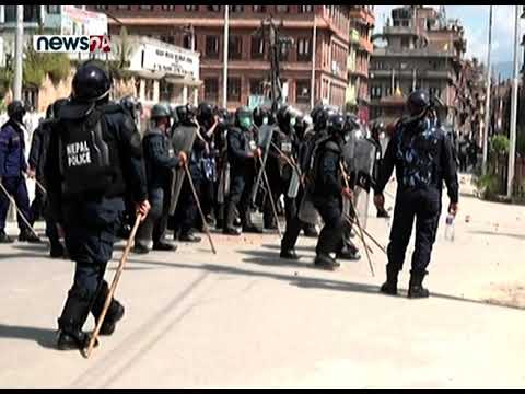 रातो मच्छ्रिन्द्रनाथको रथ तान्न पुगेका युवाहरु र प्रहरीबीच झडप - NEWS24 TV