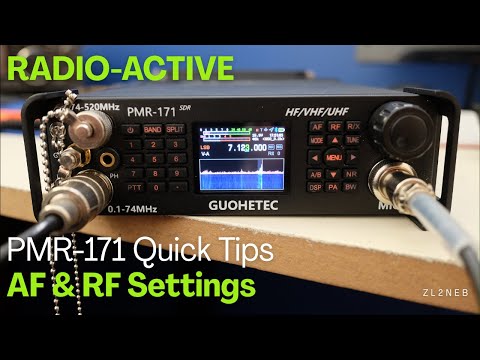 PMR-171 Kurztipps, AF- und RF-Einstellungen