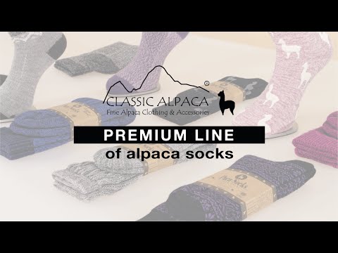 Classic Alpaca alpaca socks video 2