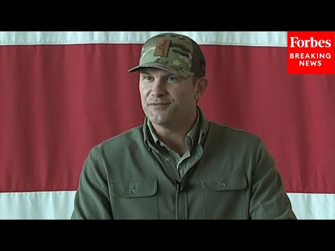 Pete Hegseth Swears In New Recruits At Naval Air Station Oceana