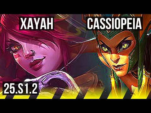 XAYAH & Soraka vs CASSIOPEIA & Nautilus (ADC) | KR Master | 25.S1.2