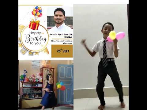 Birthday celebration of Ajin C. Jose , principal of K.E. Carmel School, Orgram