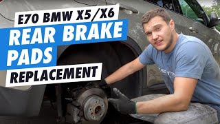 DIY E70 BMW X5/X6 Rear Brake Pads Replacement