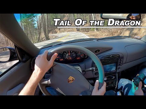 Driving Tail of the Dragon In a 1999 Porsche 911- 996 Road Trip (POV Binaural Audio)