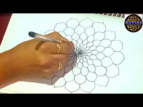 Mandala art/flowers mandala pattern art #mandalaart #kavinarangoliandcraft
