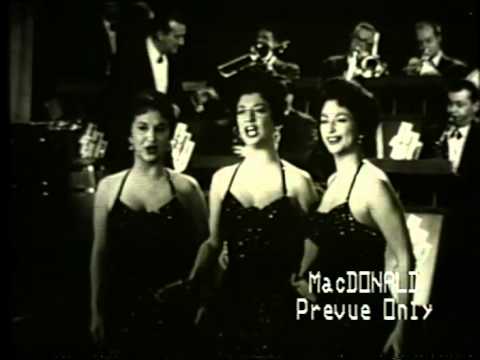 DeCastro Sisters, Harry James--Teach Me Tonight, Heartbreak Hotel, 1957