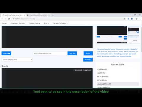 Free Online Tool Javascript Formatter, Beautifier