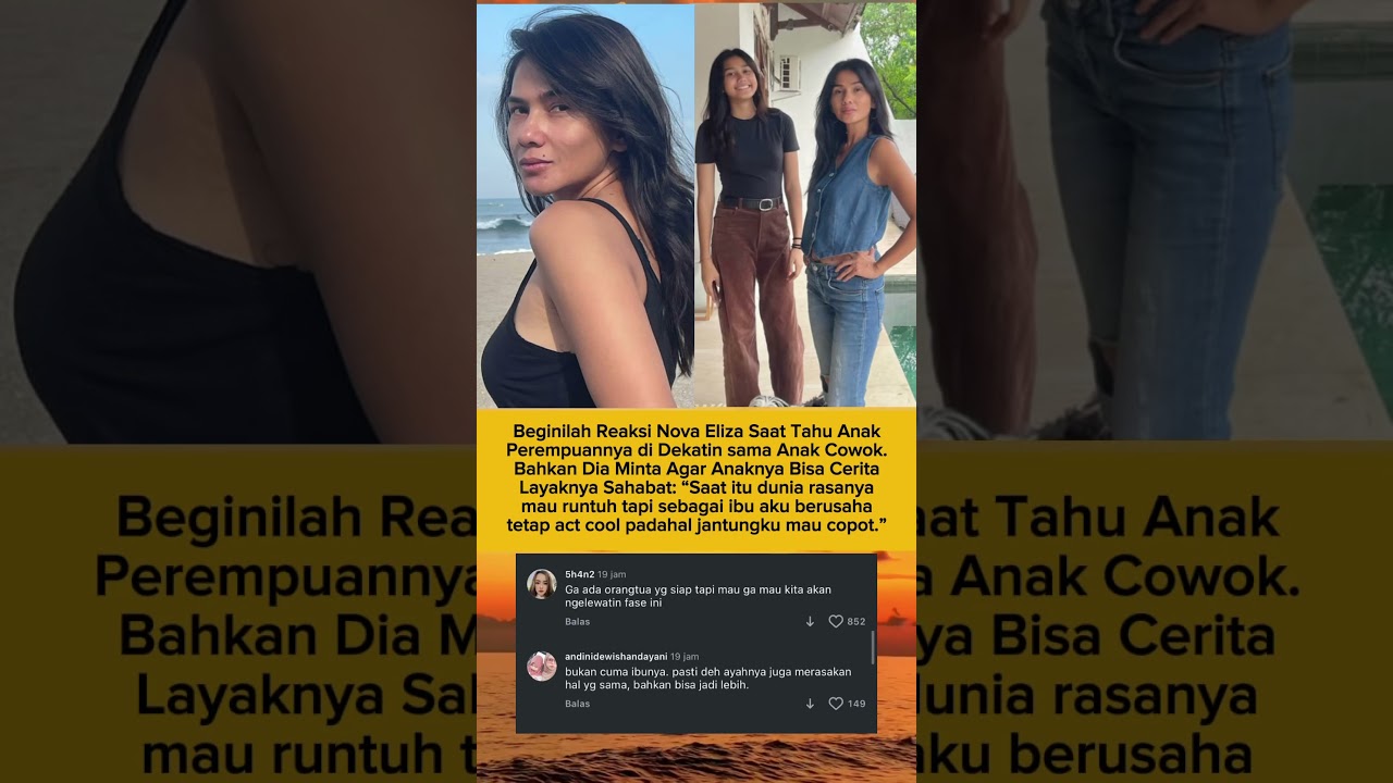 Reaksi Nova Eliza Saat Tahu Anak Gadisnya Dideketin Cowok