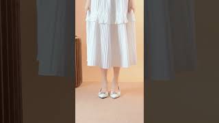 Giày Búp Bê MWC - 2274 Giày Búp Bê Mũi Nhọn Basic Đính Khóa Sang Trọng Thời Trang