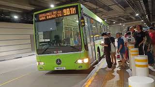 (SMRT) SMB82Z On Service 901M At Woodlands Interchange Boarding