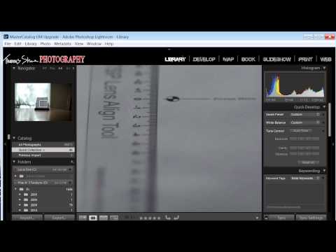 Front and back focus adjustment video plus Free Focus Chart
