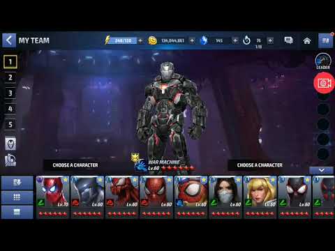 Shadowland Solo War Machine Infinity War vs. Iron Fist Boss Floor 22 Marvel Future Fight