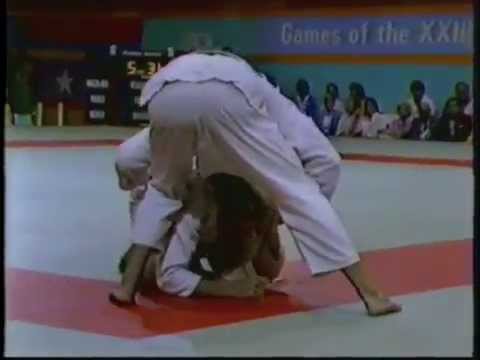 1984 Olympic Games - Judo 86kg Final - Bob Berland USA v Peter Seisenbacher AUT