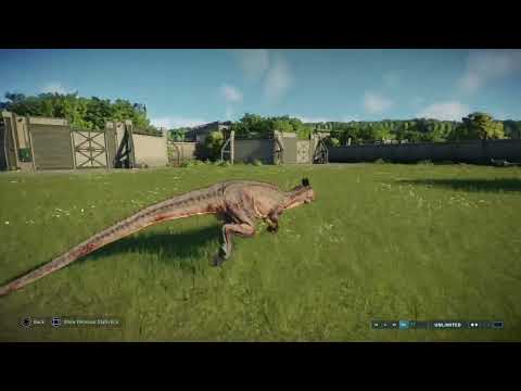 Jurassic World Evolution 2: (Modified) Australovenator vs Cryolophosaurus