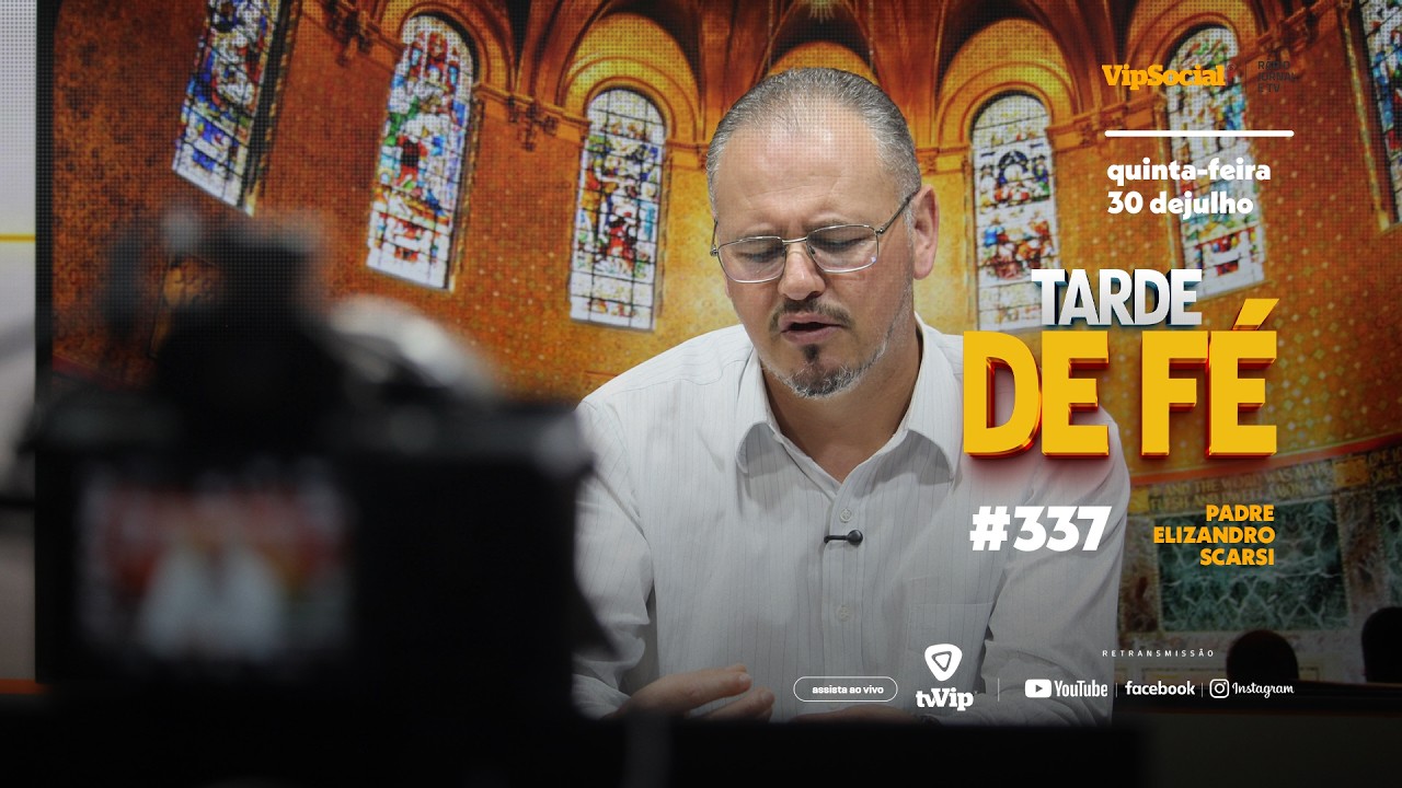 Padre Elizandro Scarsi conduz inspirador momento de fé e bênção nesta quinta-feira, 30 de julho