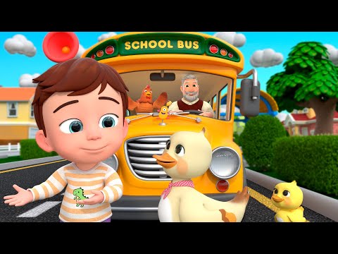 Wheels on the Bus with Farm | Almama - Baby Academy & Nursery Rhymes