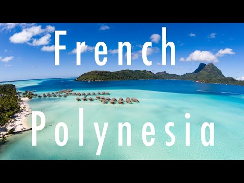 French Polynesia seen by drone