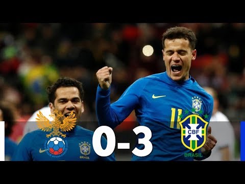 Russia vs Brazil 0-3 - All Goals & Extended Highlights RÉSUMÉ & GOLES 23/03/2018