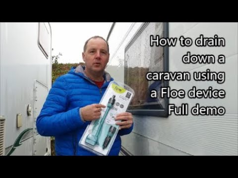 How to drain down a caravan for winter using a Floe device - full demo