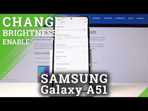 How to Activate Adaptive Brightness in Samsung Galaxy A51 – Automatic Brightness