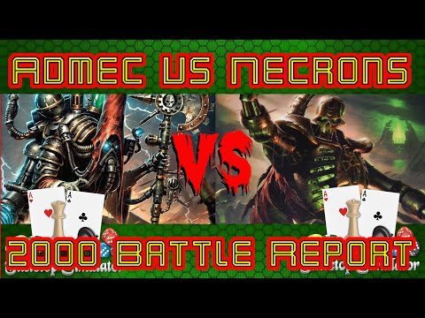 Admec vs Necron battle report / batrep 2000 points Tabletop Simulator