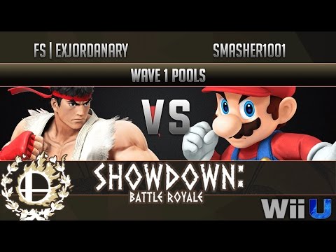 Showdown Battle Royale Wave 1 Pools - FS | exJORDANary (Ryu) vs Smasher1001 (Mario)