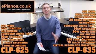 Yamaha CLP625 vs CLP635 Clavinova digital piano comparison – What piano shou...