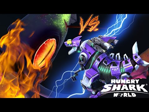 COLOSSAL SQUID DEFEATED BY MECHA SHARKJIRA ! - Hungry Shark World
