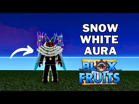 How To Get Snow White Aura Skin in Blox Fruits | Snow White Aura Recipe