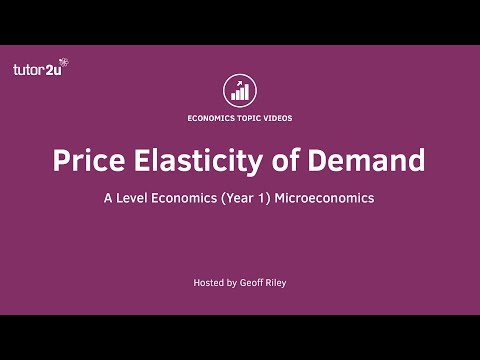 Price Elasticity of Demand I A Level and IB Economics