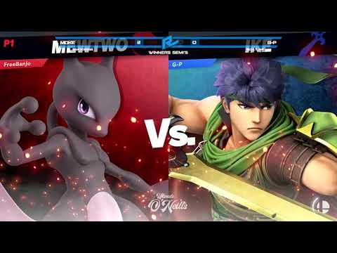 Ultimate Smash at O'Neill's Winners Semis: Moke (Mewtwo) Vs G-P (Mii Sword, Ike)