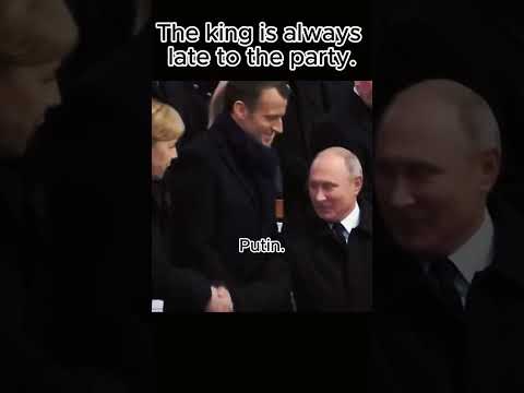 The king is always late #putin #russia