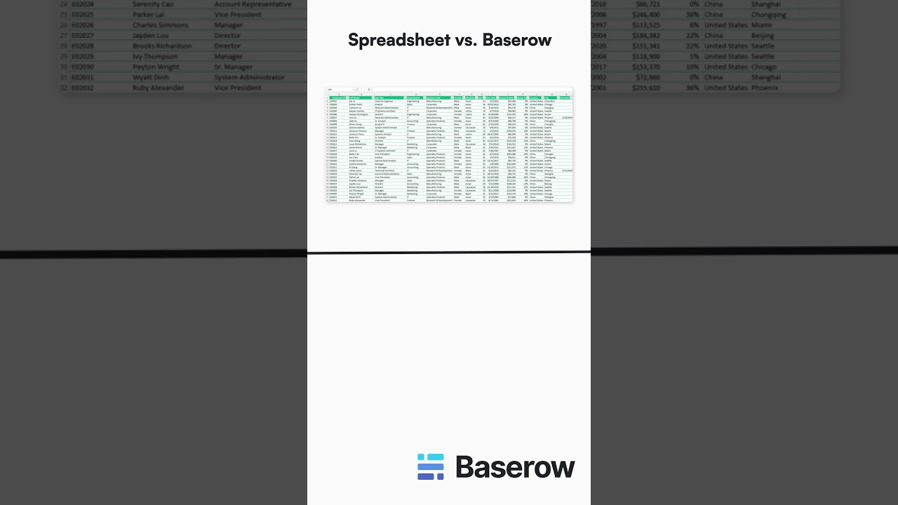 Stop using Excel! Baserow's diverse field types make data management 10x easier