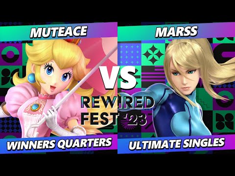 ReWired Fest 2023 - MuteAce (Peach) Vs. Marss (ZSS) Smash Ultimate - SSBU