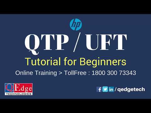 QTP UFT Tutorial for Beginners | HP QTP Online Training | QEdgeTech