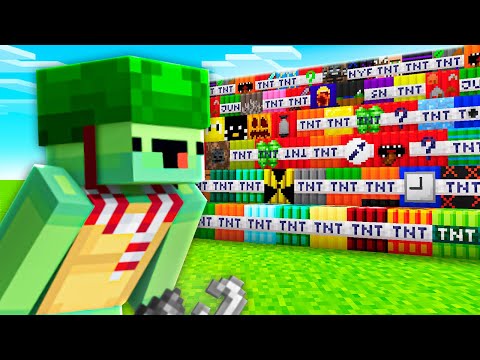GEMI MC - I explode 100 Different TNTs on Minecraft!