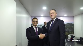 Meeting of Deputy Foreign Minister of Armenia Robert Abisoghomonyan with Minister of State of Ireland for European Affairs and Defence Thomas Byrne