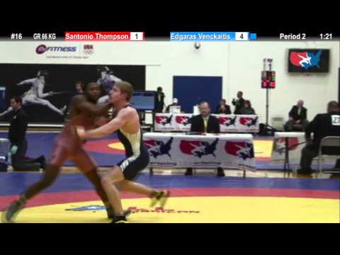 GR 66 KG - Santonio Thompson (YES Wrestling) vs. Edgaras Venckaitis (LIT)
