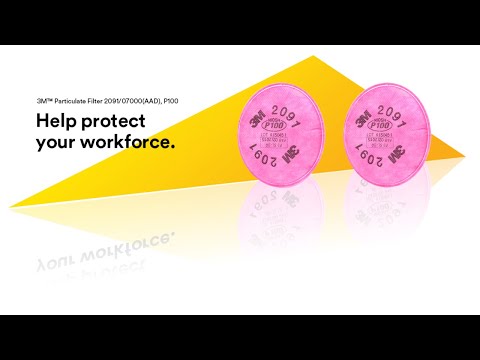 3M 2091 P100 Particulate Cartridge