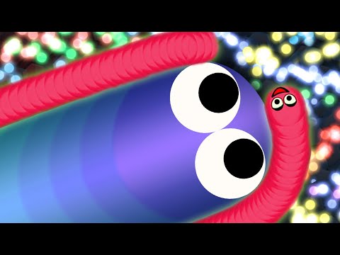 Slither.io Tiny Troll Snake vs Giant Noob Snakes - Epic Slitherio Gameplay