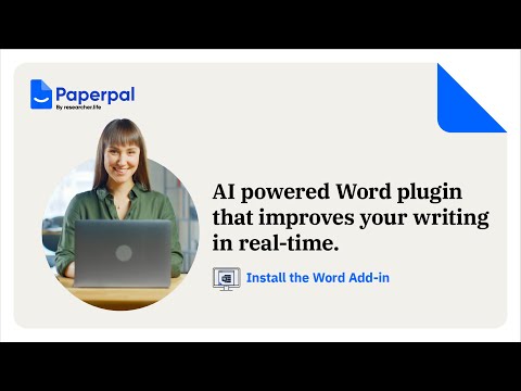 Microsoft Word Add-In for Researchers; Best Research Writing Tool - Paperpal