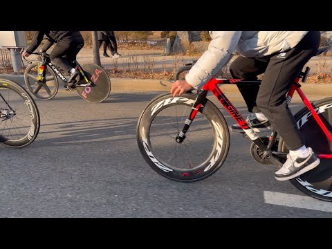 🎄크리스마스 올림픽공원 스트릿 라이딩 픽시 🧑‍🎄(Street Fixed Gear Riding)