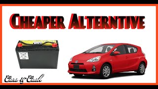 2012 Toyota Prius C 12v Battery Replacement (with normal prius battery) Location - how to tutorial