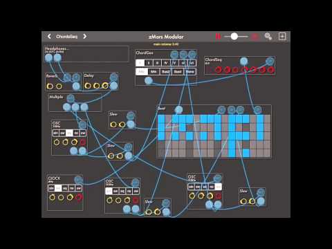 7 Minutes with an Ipad Synth - zMors Modular
