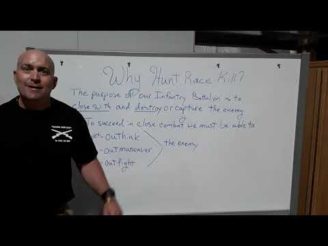 Dark Rifles: Why we say Hunt, Race, Kill.